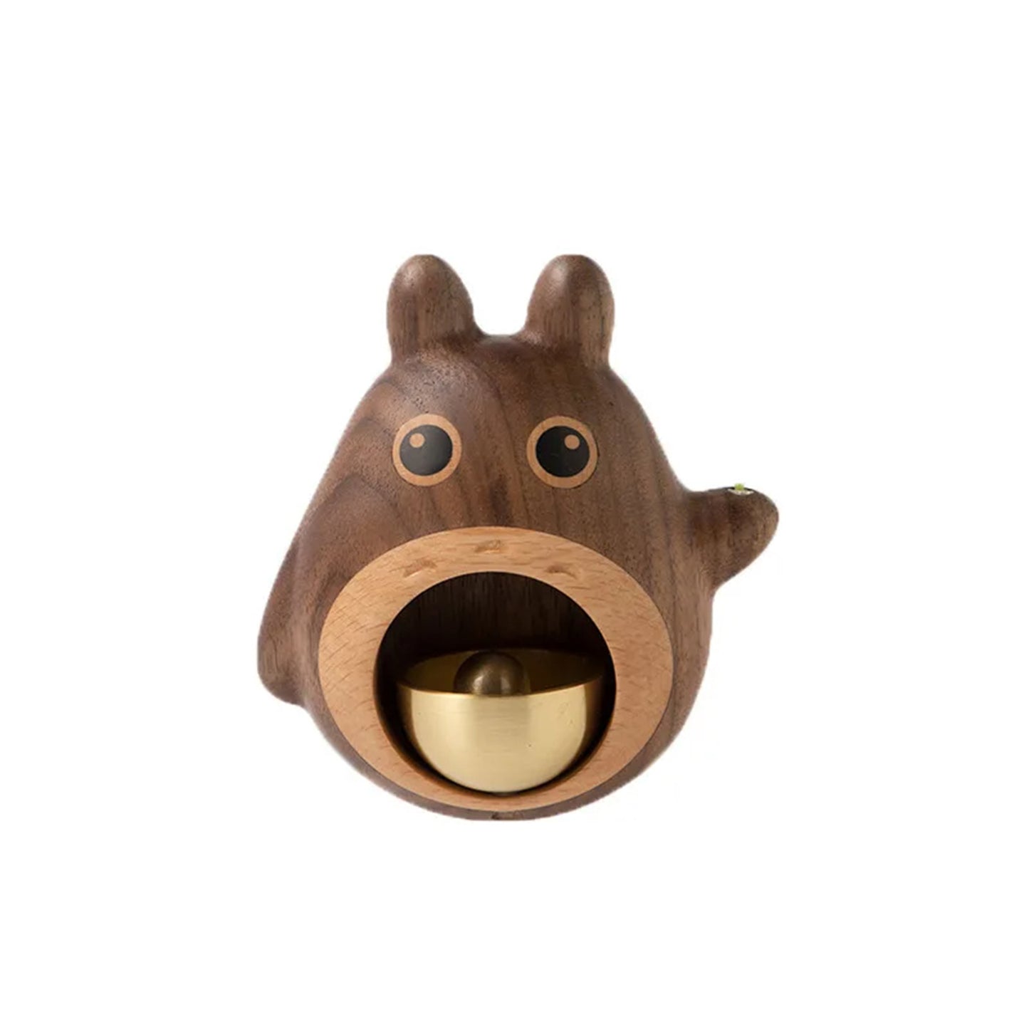 Totoro Wood Door Bell Black Walnut Cartoon Dopamine Wind Chime