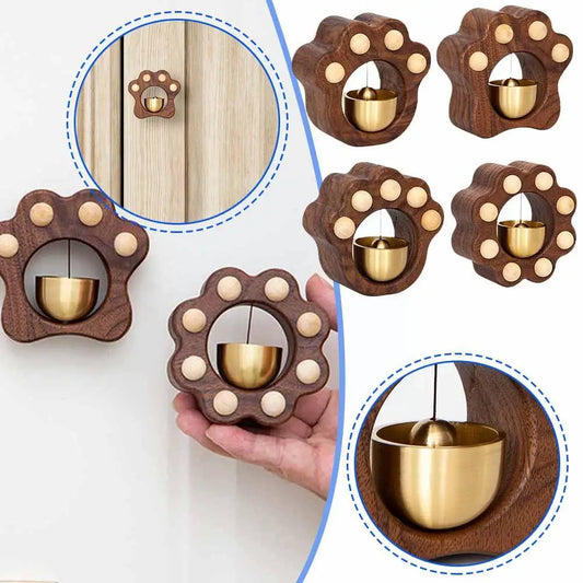 Dopamine Cat Claw Doorbell Creative Wooden Door Bells